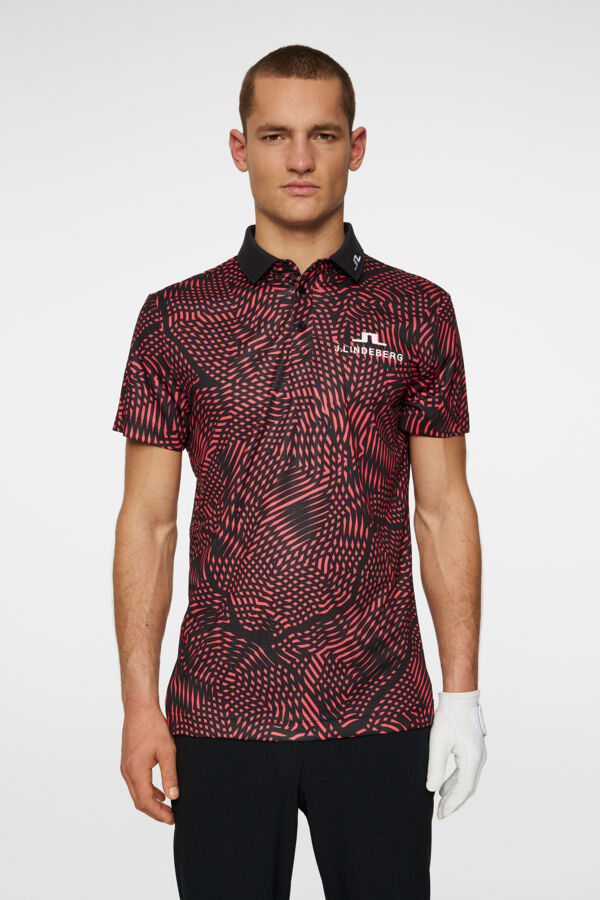 Tour Golf Polo - Red/Black