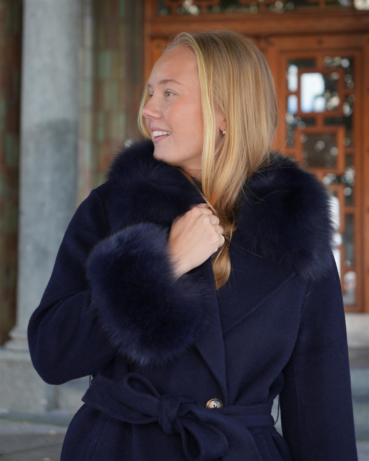 Marta Coat - Navy