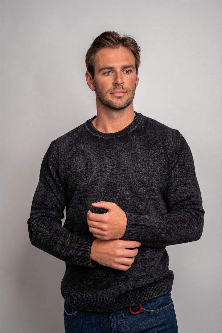 Wool Crew Neck - Black