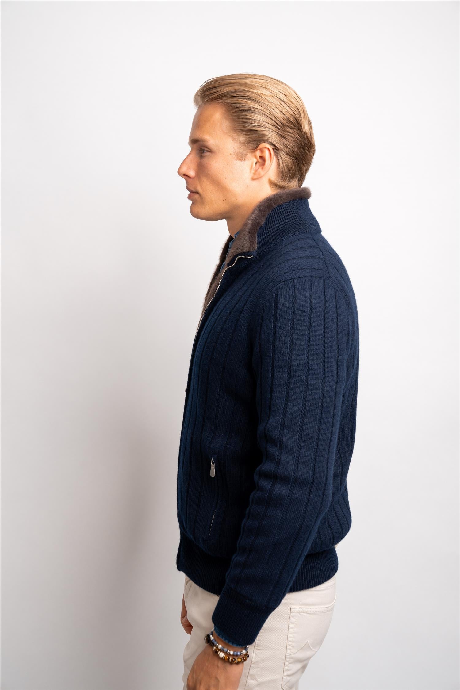 Cashmere Jacket - Navy