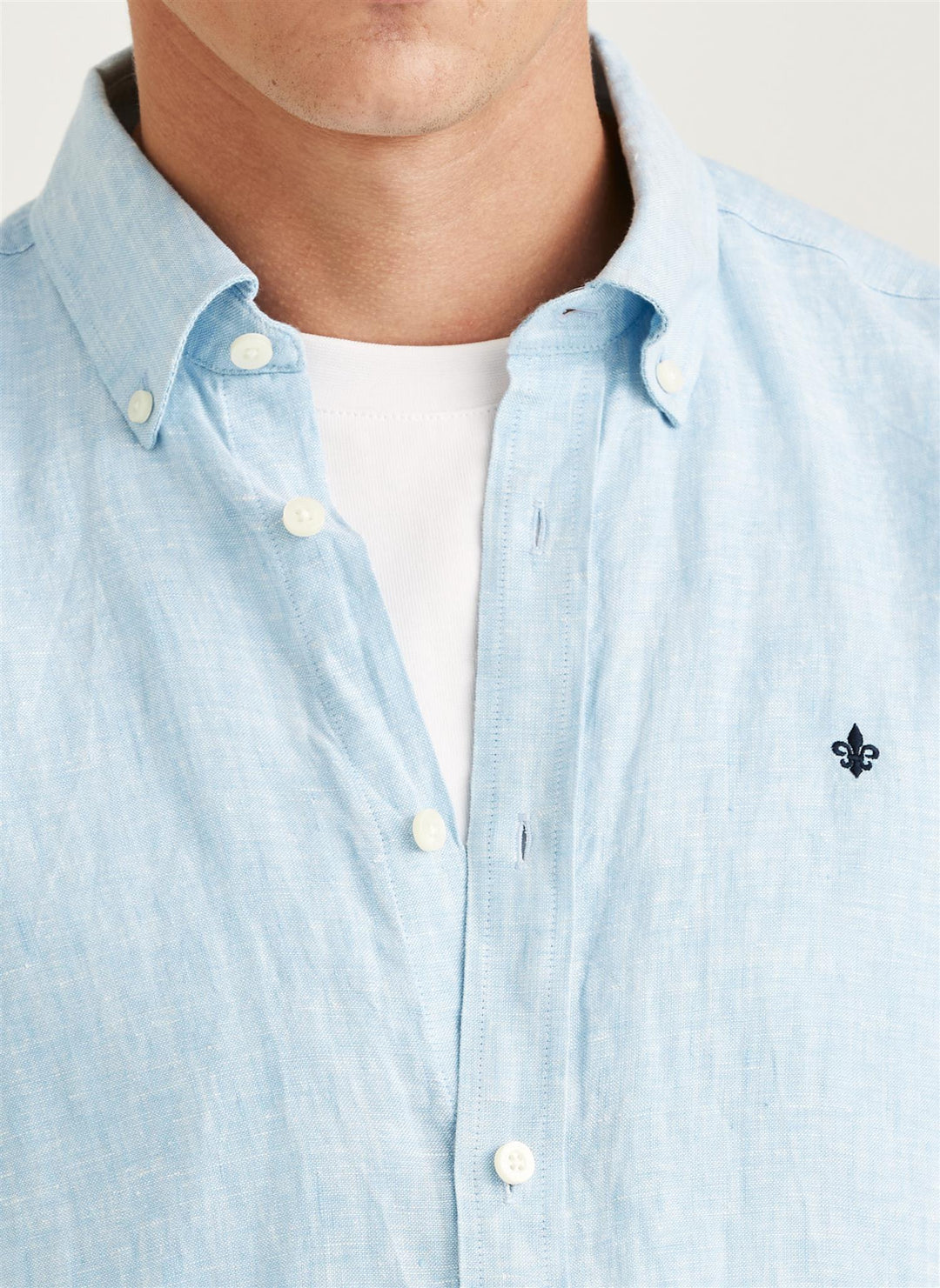 Douglas Linen Shirt - Blue