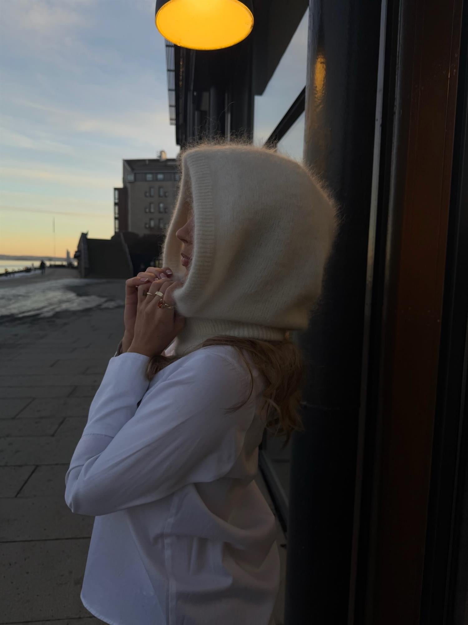 Kajsa Chunky Balaclava Bright White