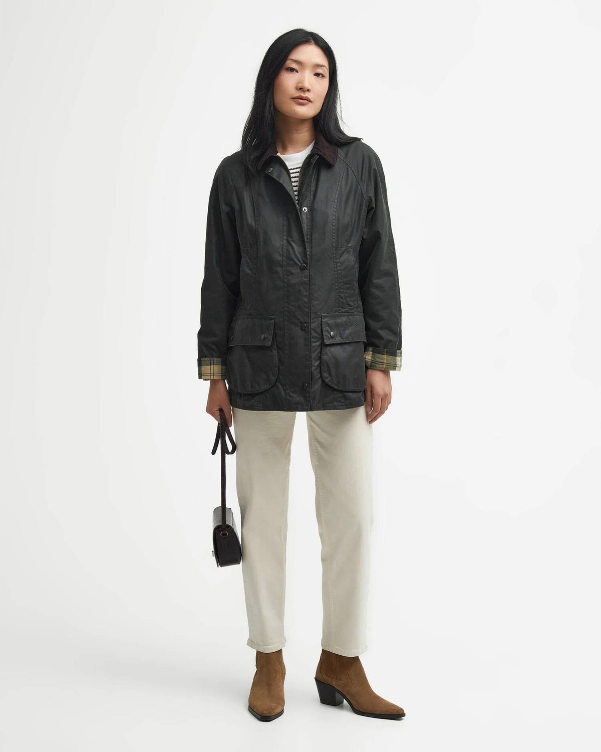 Beadnell Waxed Jacket Sage
