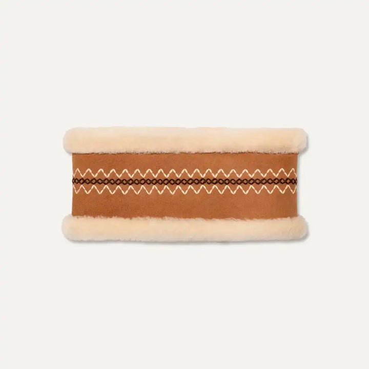 Atherson Embroided Headband - Chestnut