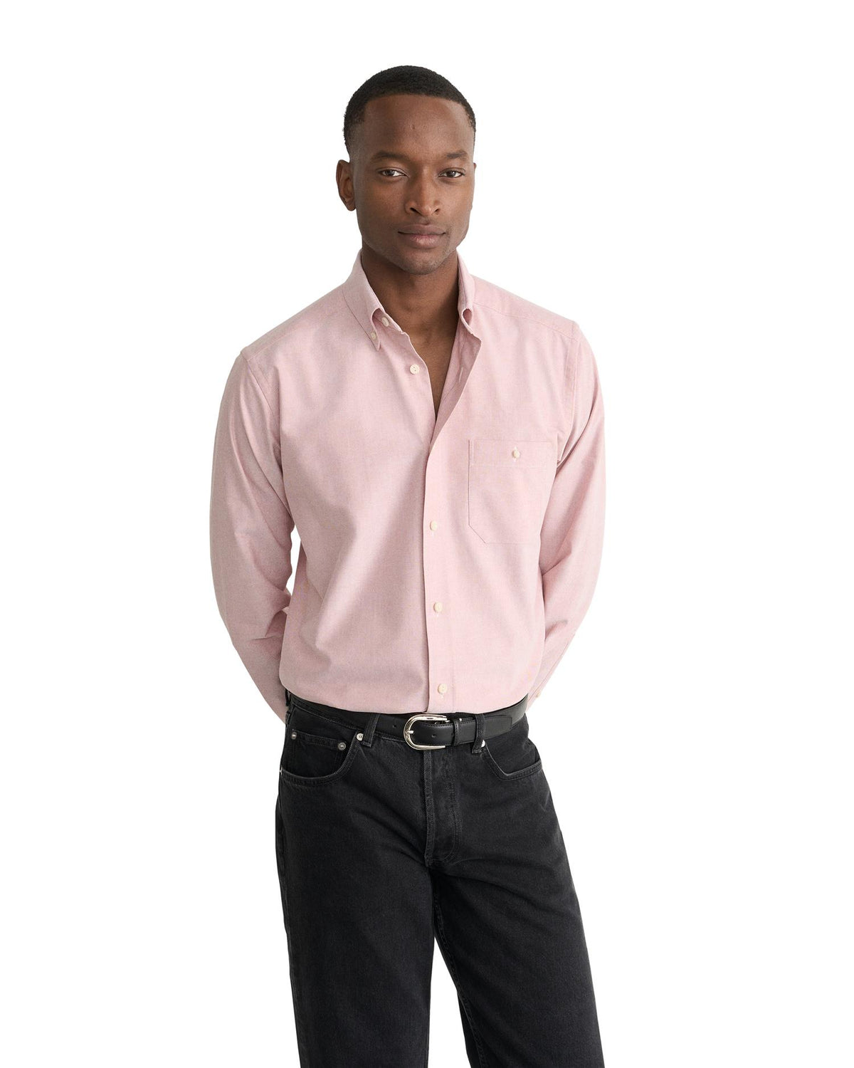 Solid Oxford Shirt - Pink
