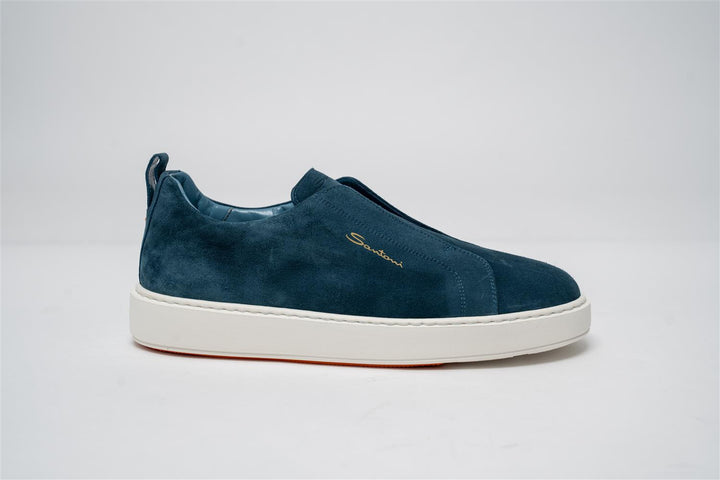 Suede Slip On Sneaker - Blue