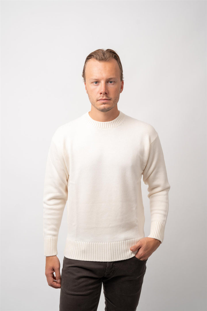 Crew Neck - White