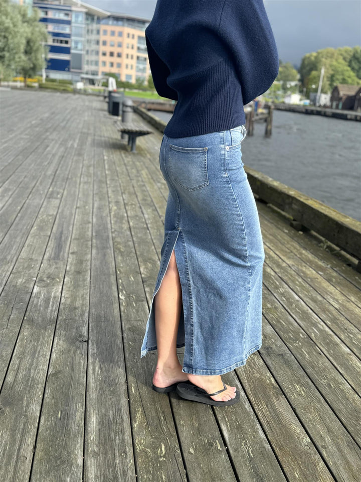 Kris Blue Denim Skirt