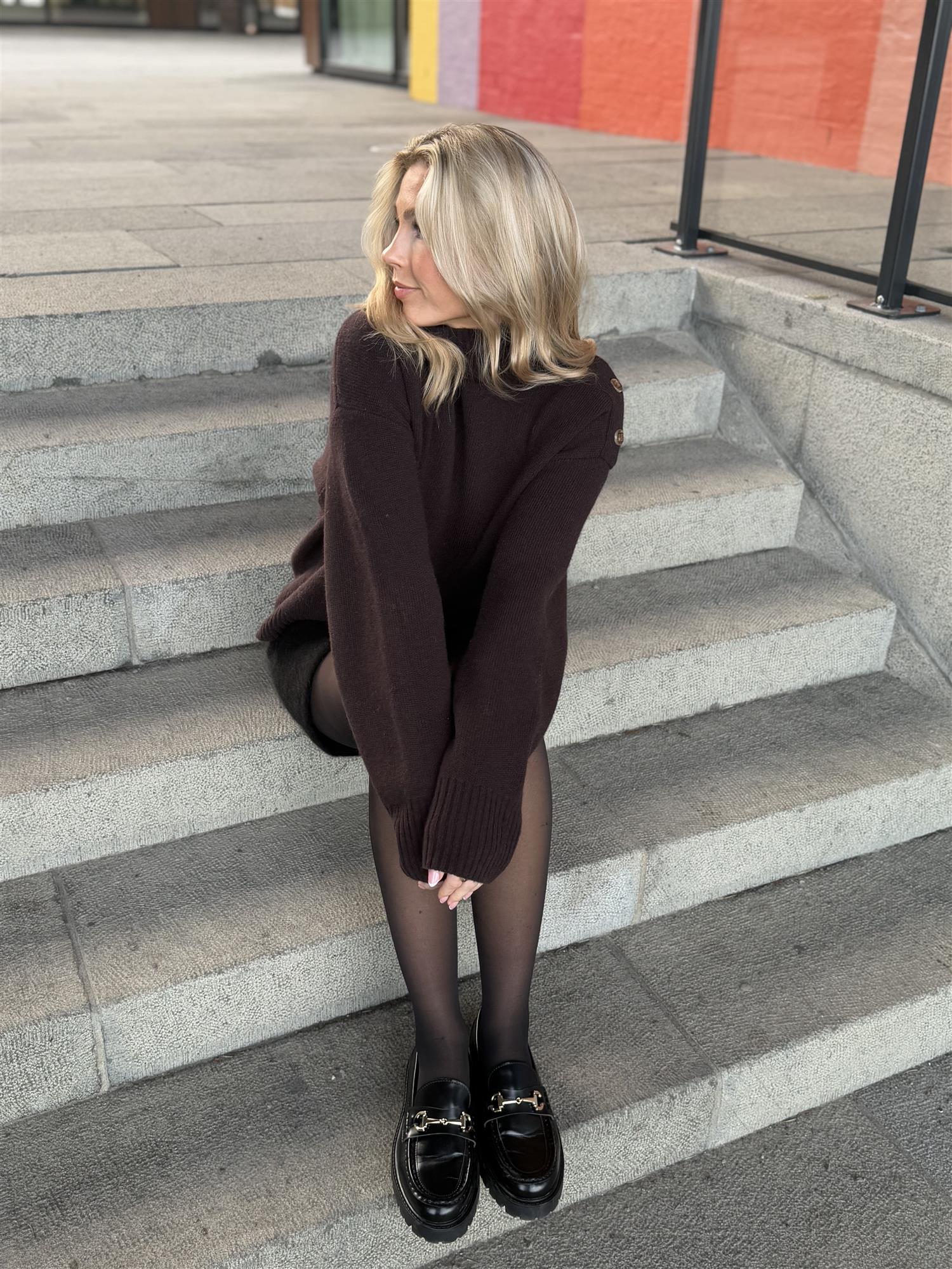 Sara Merino Sweater Dark Brown