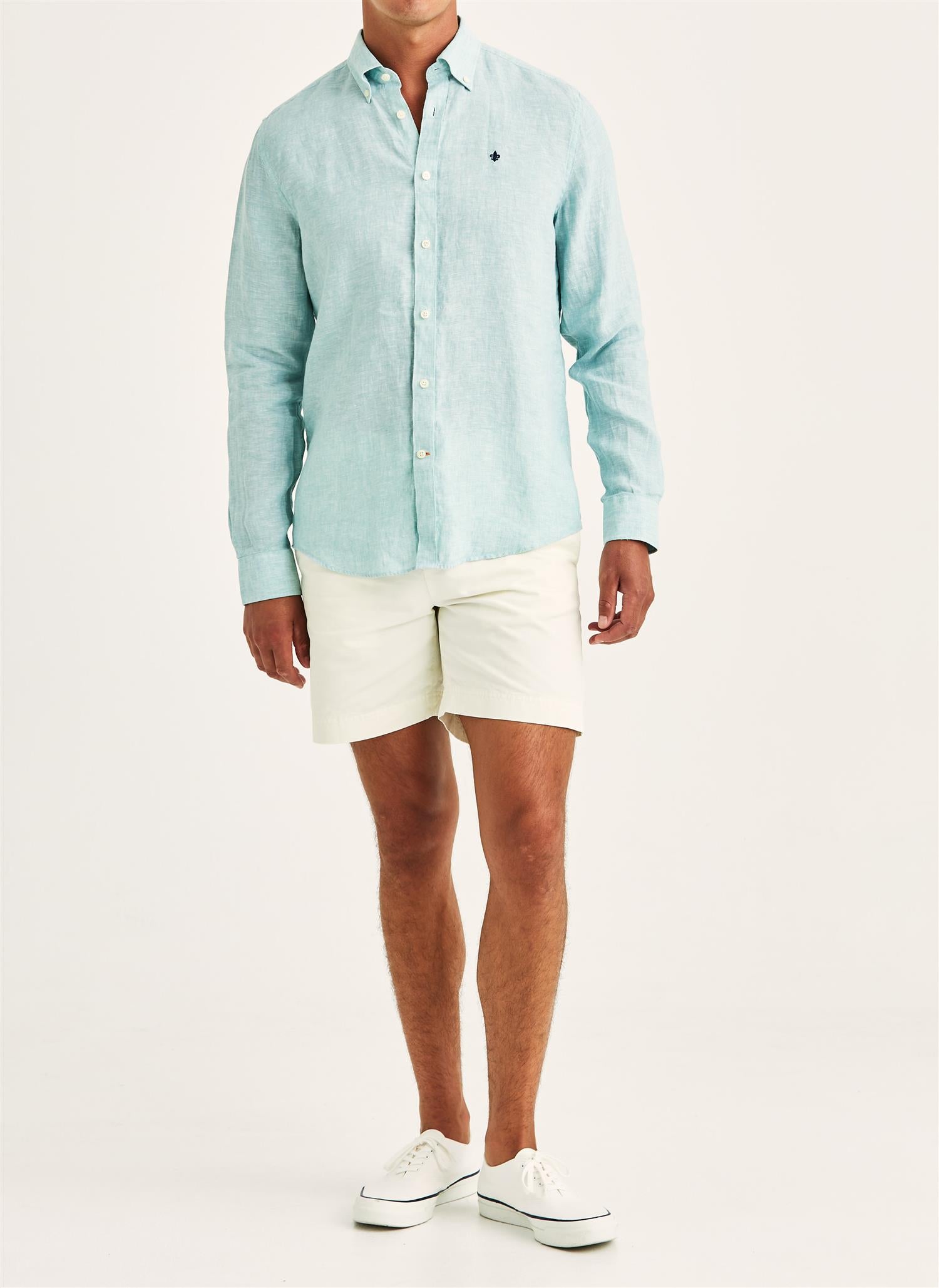 Douglas Linen Shirt Classi Fi - Green