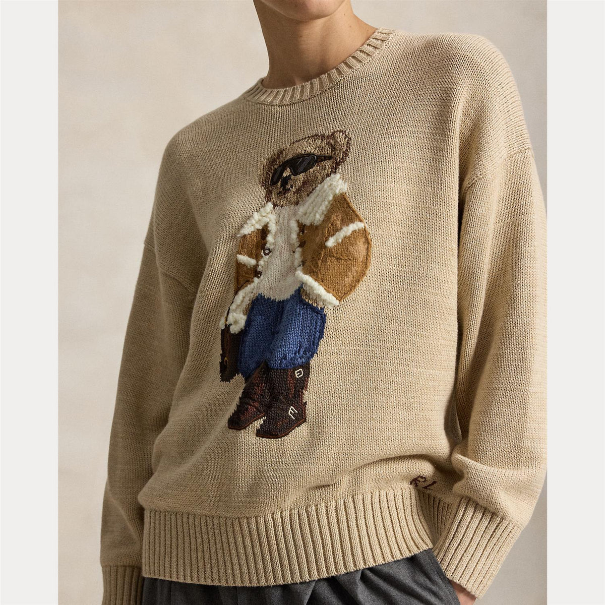 Winter Polo Bear Crewneck Sweater