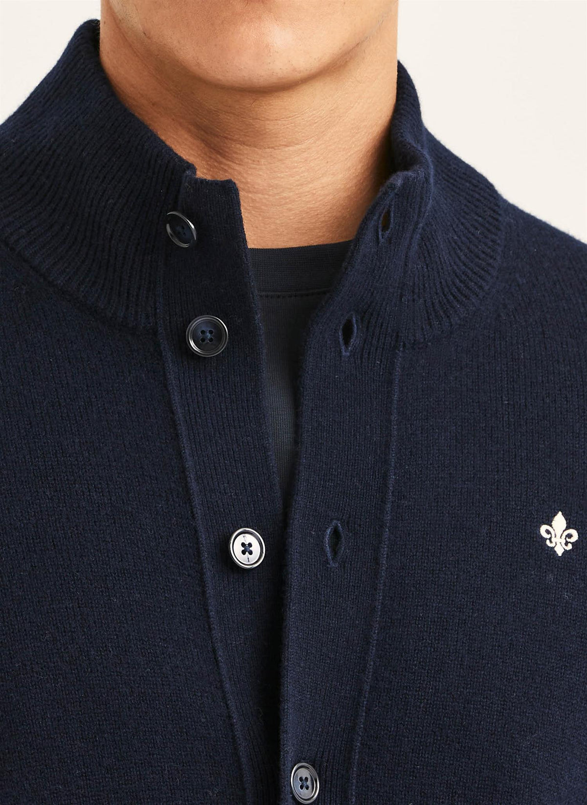Hertford Button Cardigan - Navy