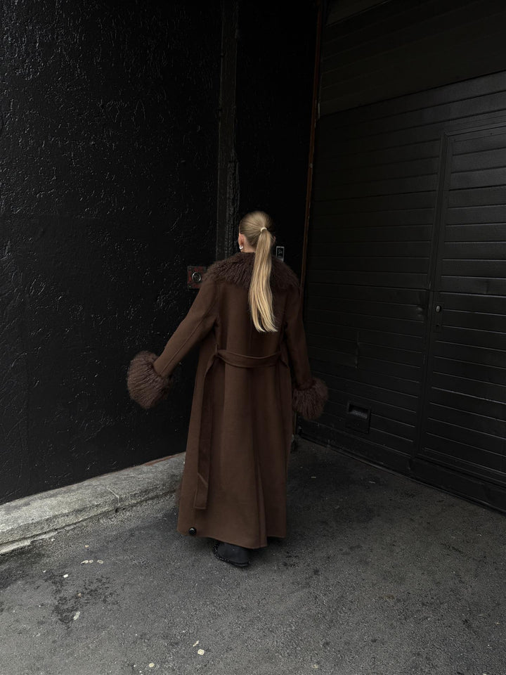 LOLA COAT - BROWN