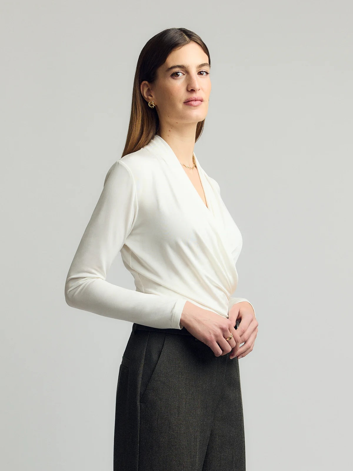 Fifi top Chalk White