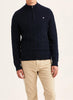 Hertford Cable Half Zip - Navy