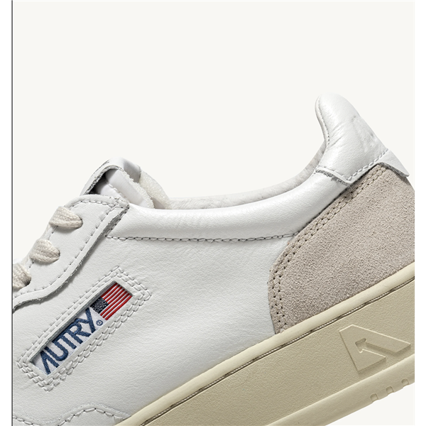 Medalist Low Man - LEAT/SUEDE WHITE