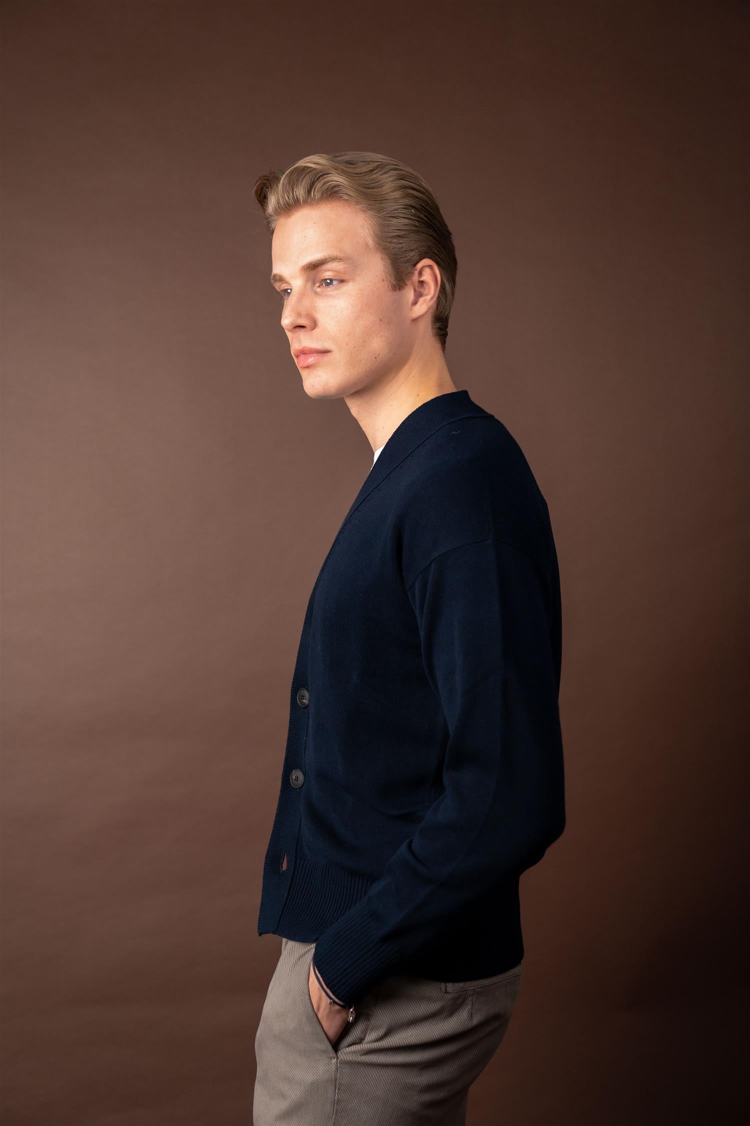 Cardigan Cotton - Navy
