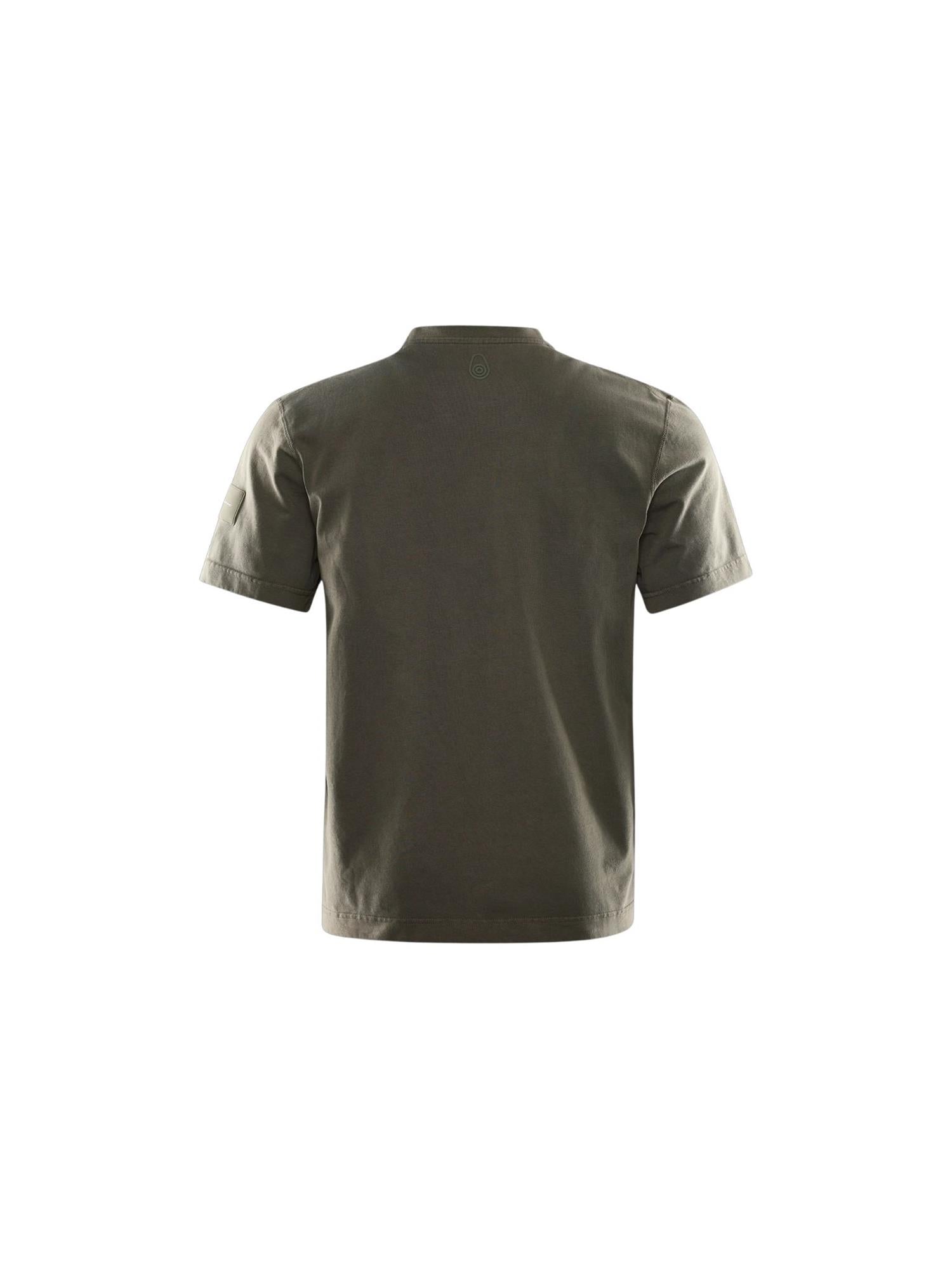 Wind Pigment Tee - Mud Green