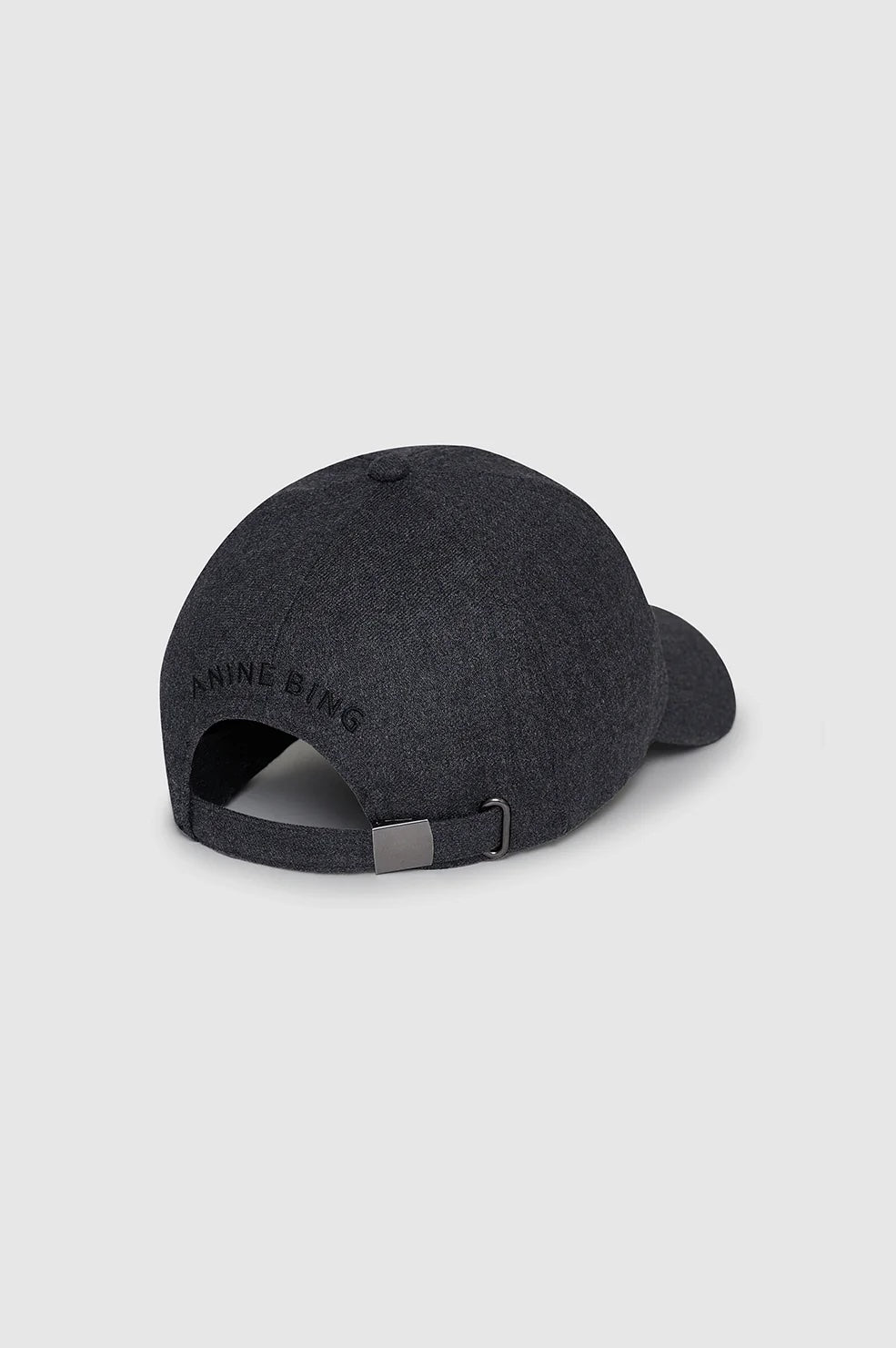 Jeremy Baseball Cap - Dark Heather - Grey Wool