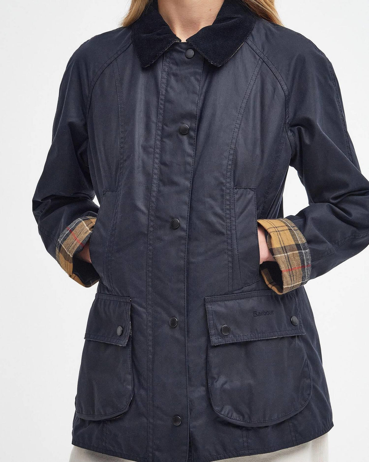 Beadnell Waxed Jacket Navy