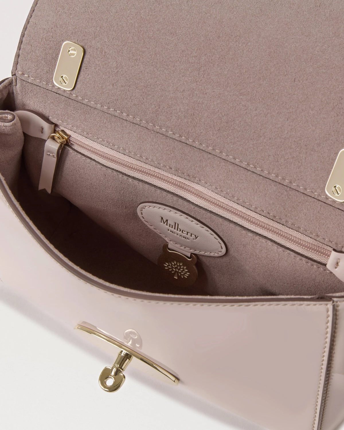 Lily Blossom Pink Soft Patent & Flowers