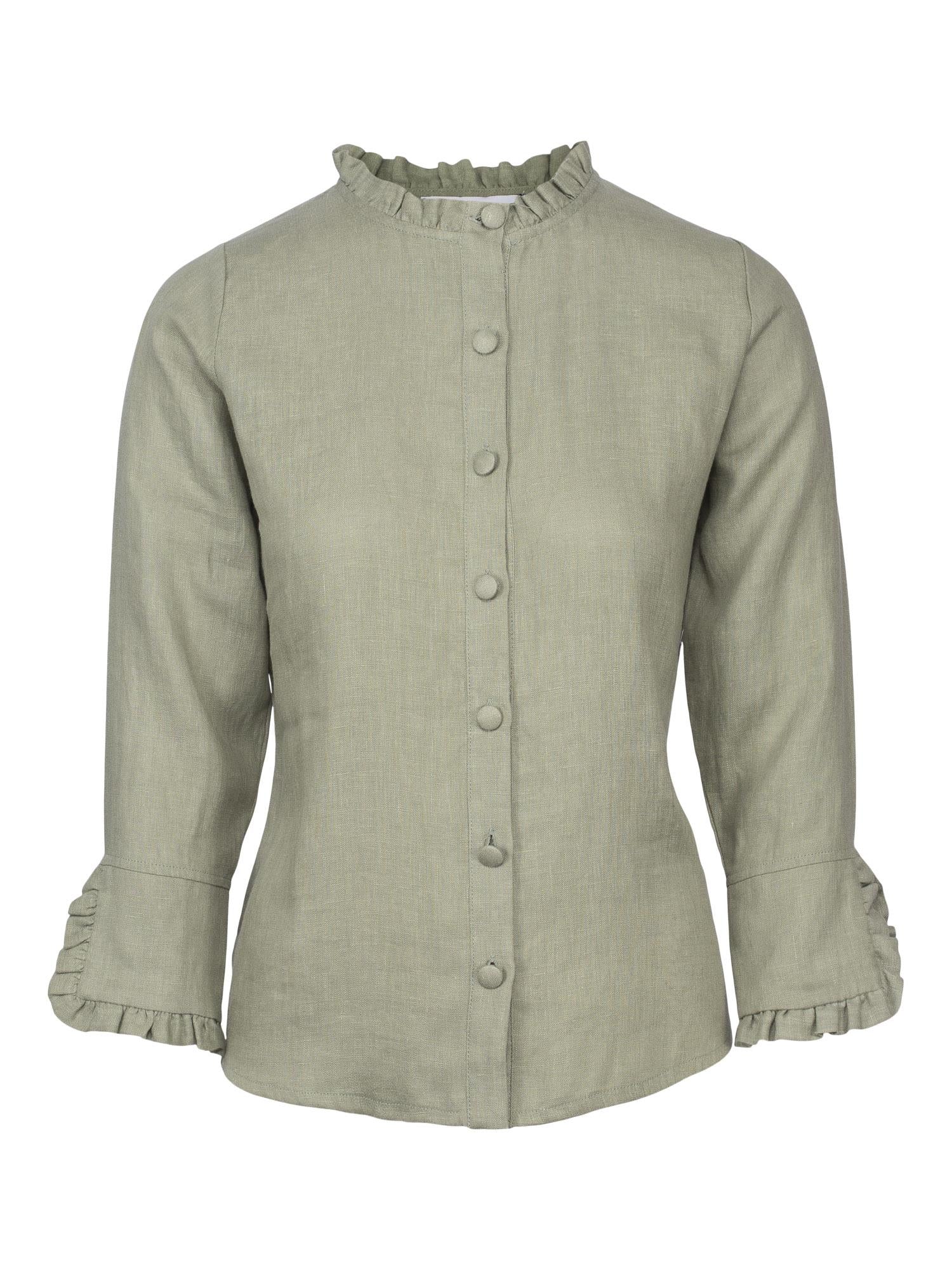 Clarion Linen Shirt Green