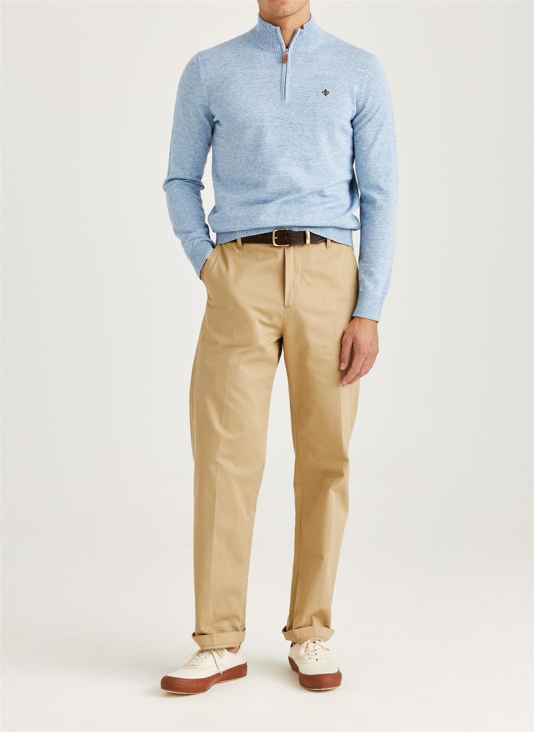 Randall Half Zip - Light Blue