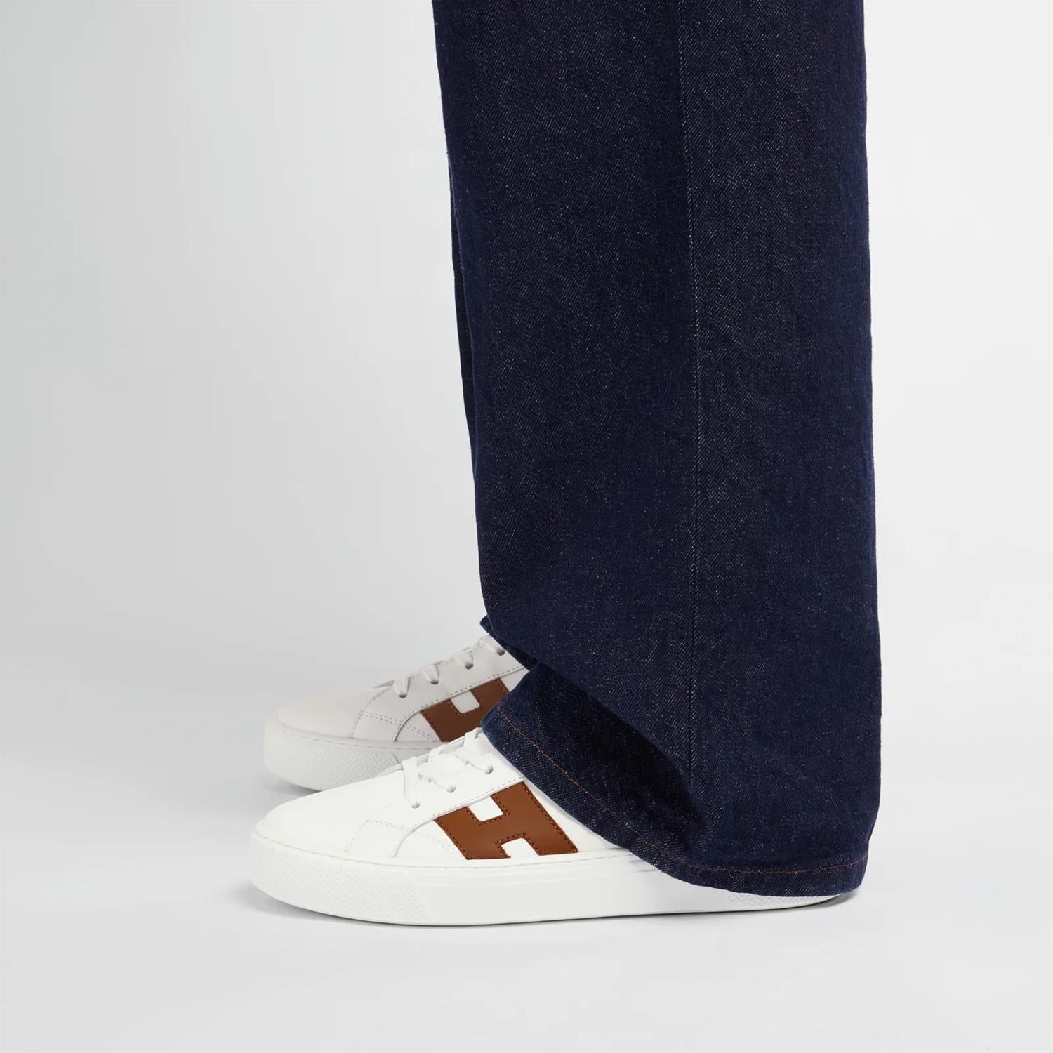 Allacciato Sneaker - White/Brown