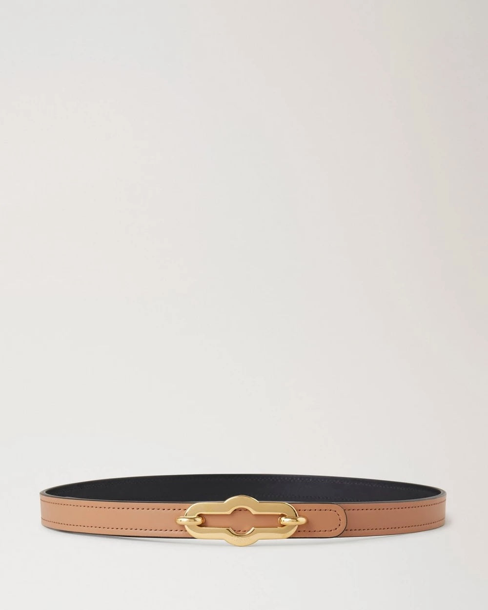 Pimlico Reversible Thin Belt Black-Sable
