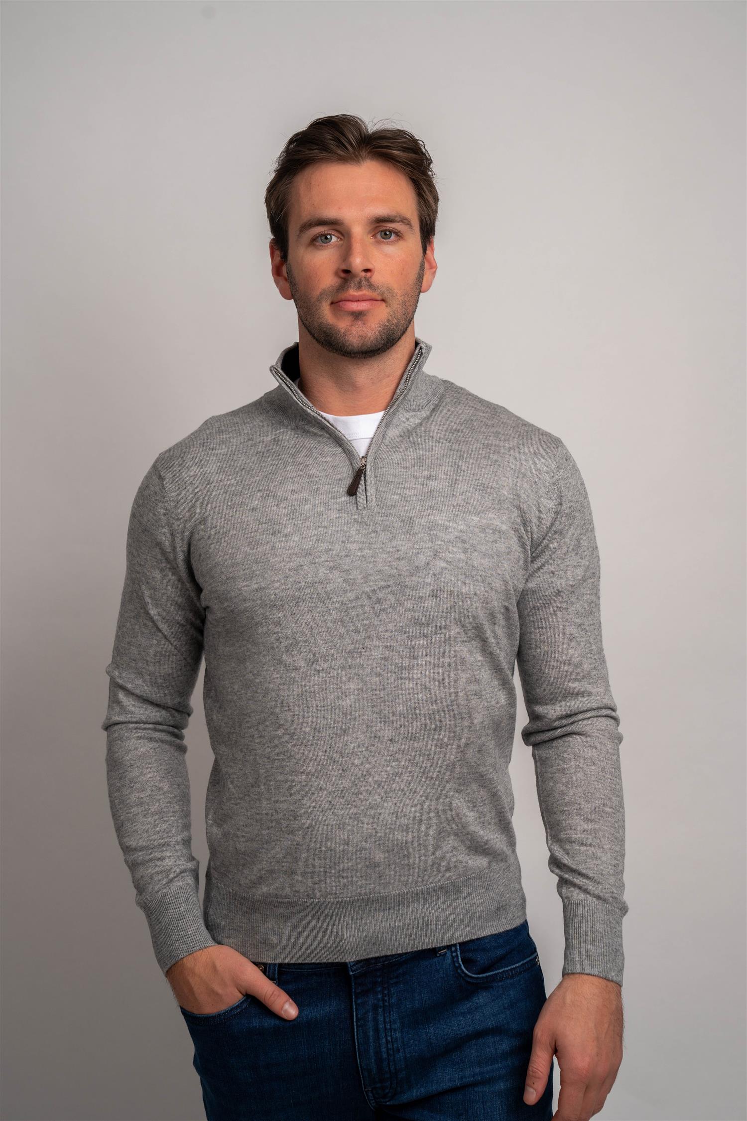 Half Zip - Grey