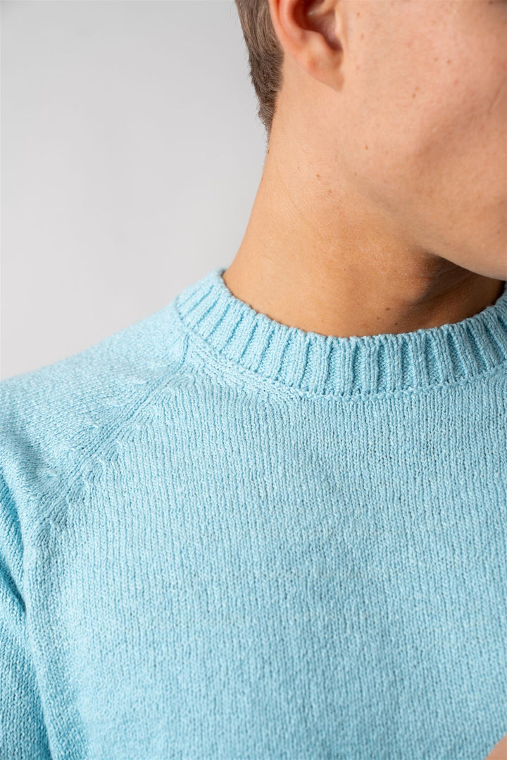 Bouclé Crewneck - Turquoise