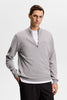 Kiyan Quater Zip - Light Grey