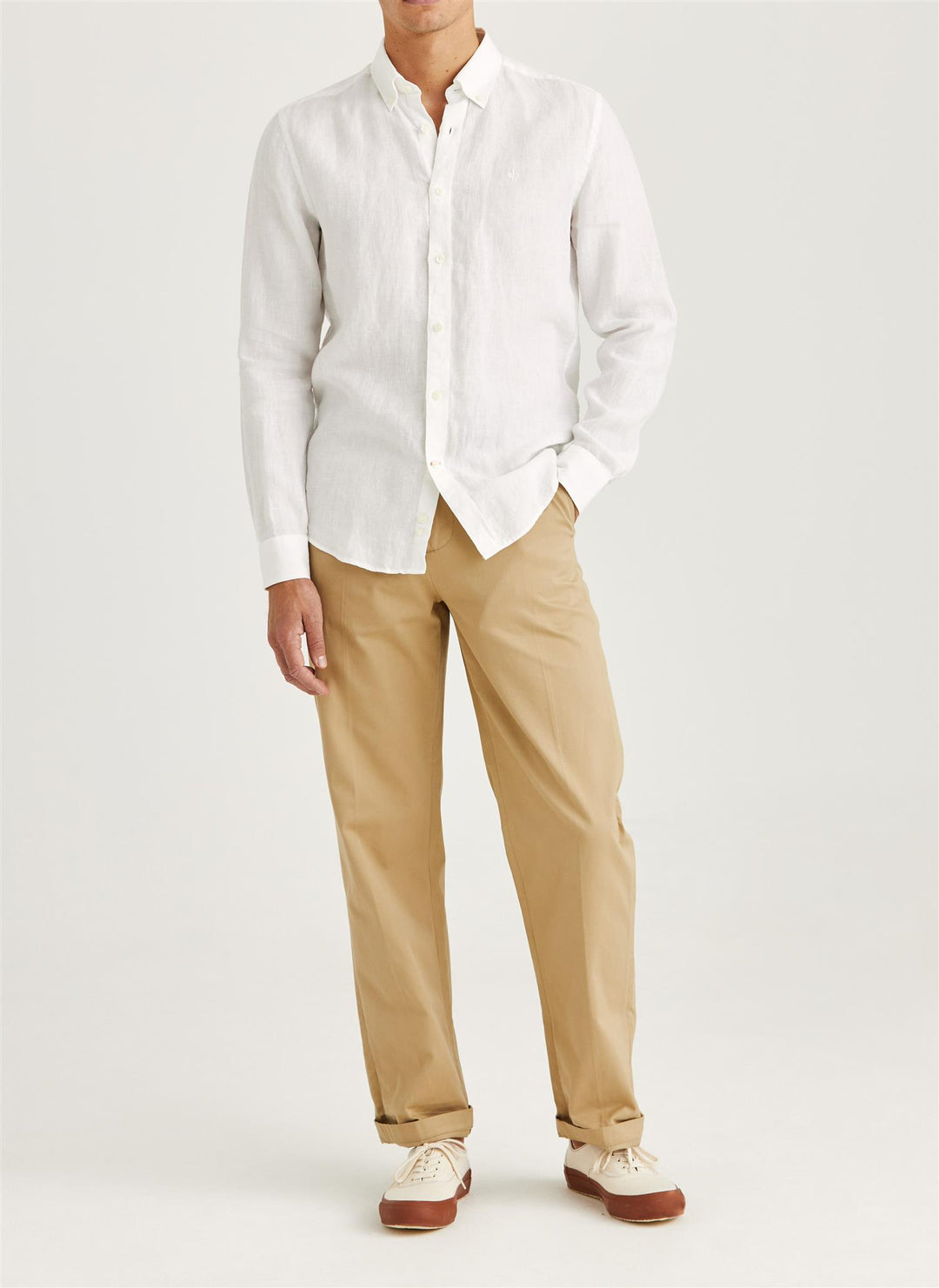 Douglas Linen Shirt - White
