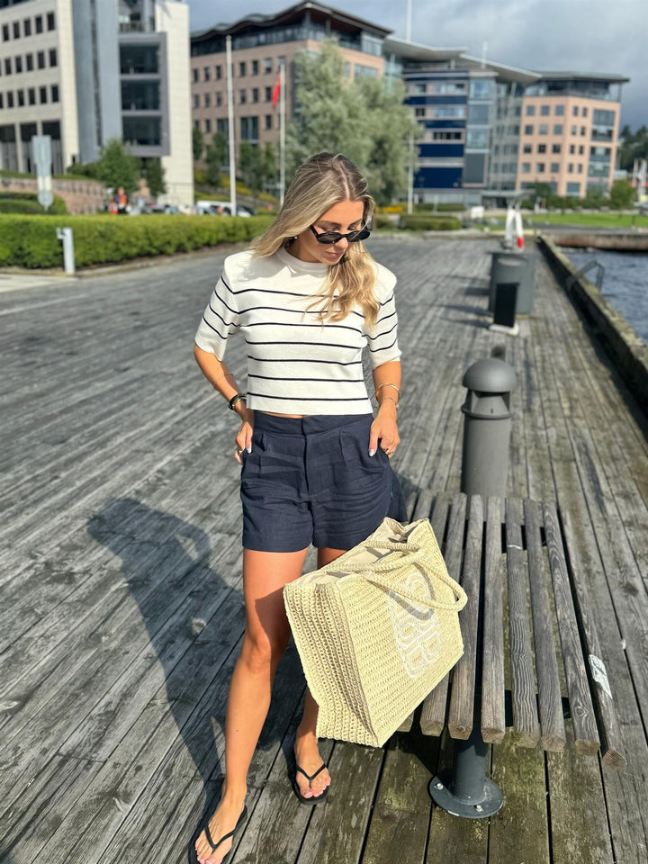 Una Stripe Merino Tee
