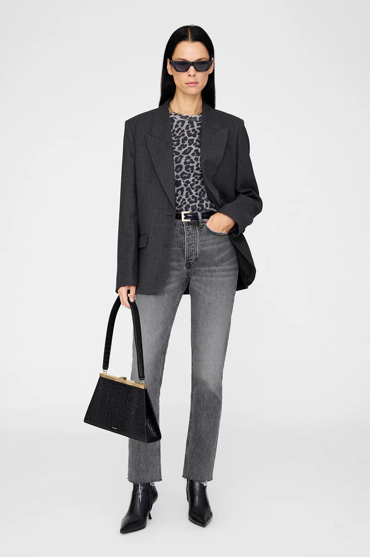 Cohen Tee - Grey Leopard