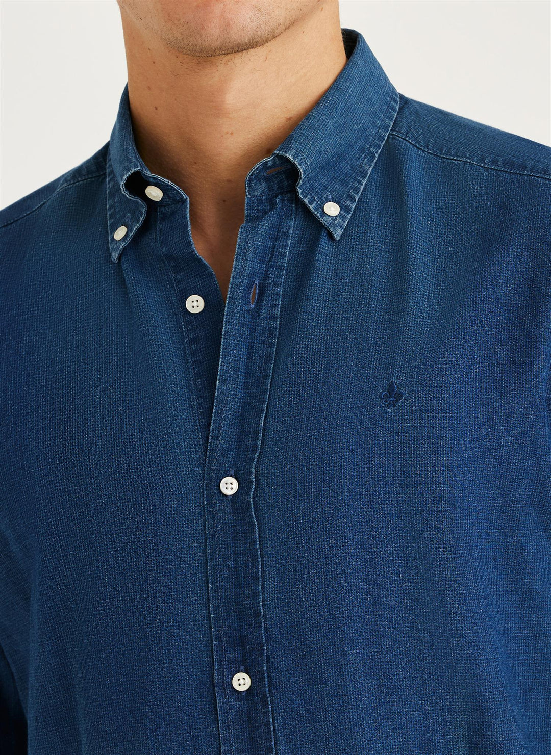 Linen Indigo Shirt - Old Blue