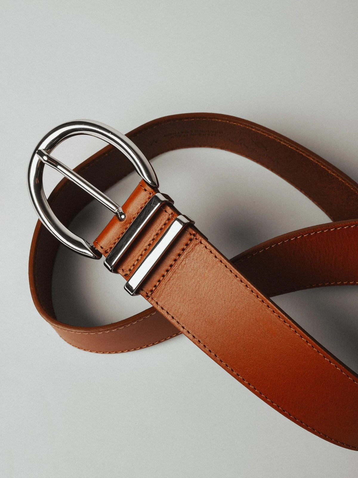 Caryn Leather Belt - Cognac