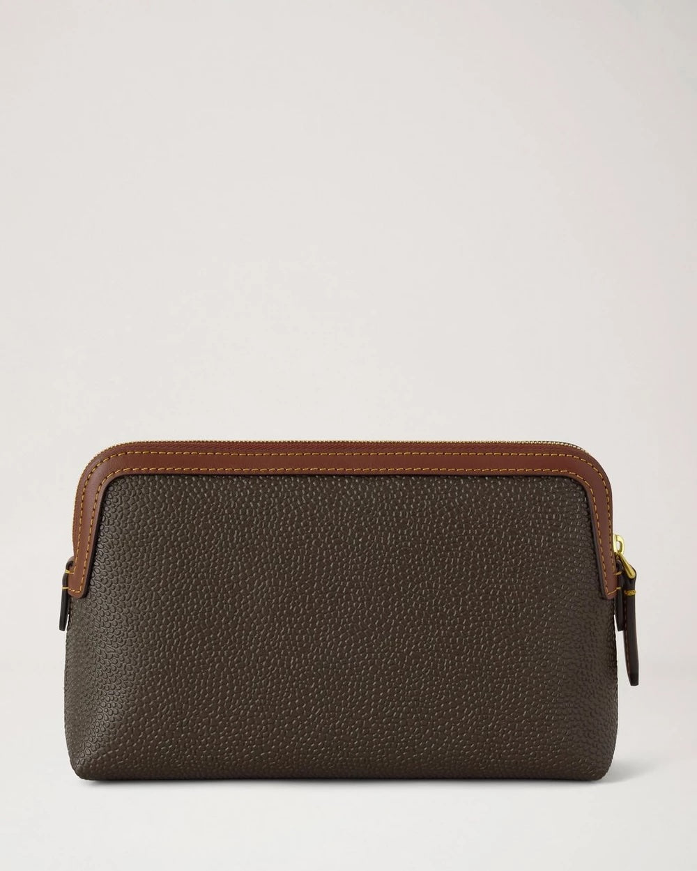 Small Cosmetic Pouch - Mole & Cognac Bio Based Scotchgrain