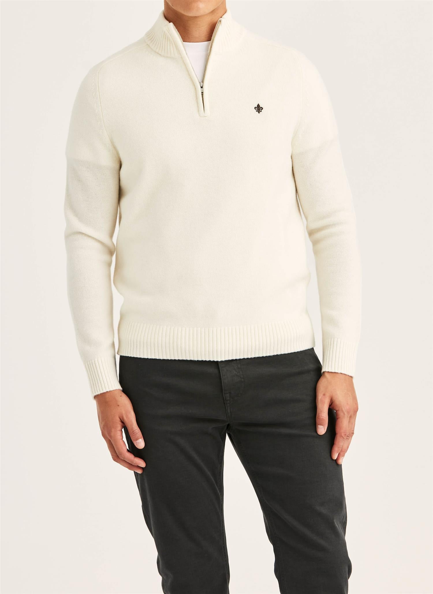 Hertford Half Zip - Off White