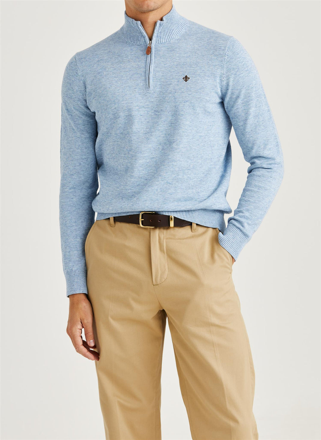 Randall Half Zip - Light Blue