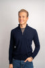 Half Zip Cashmere - Navy