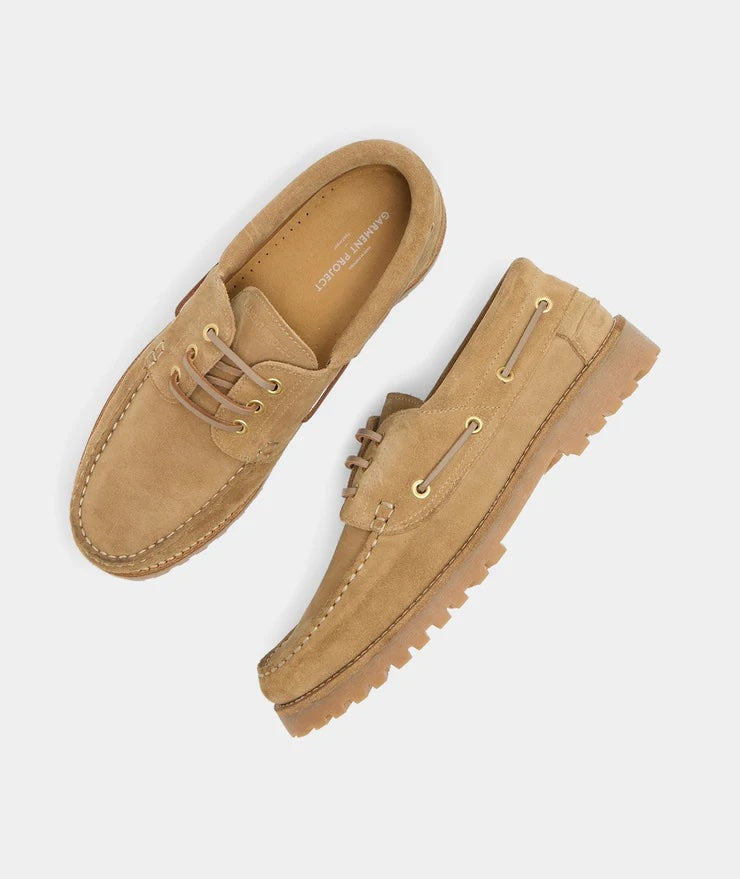 Ollie Boat Shoe - Earth Suede