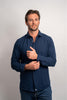 Long-sleeved Pique - Navy