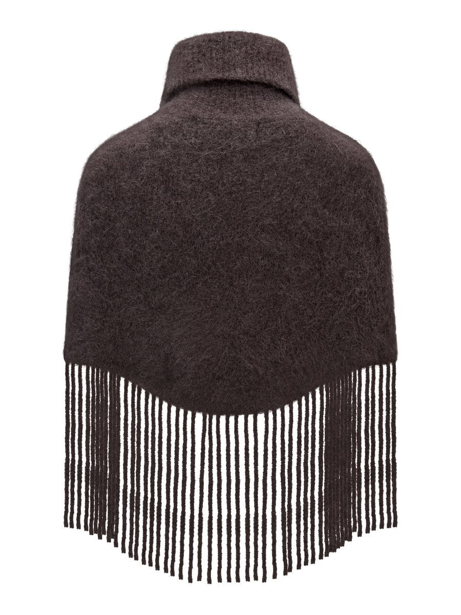 Nikola Chunky Poncho Dark Brown