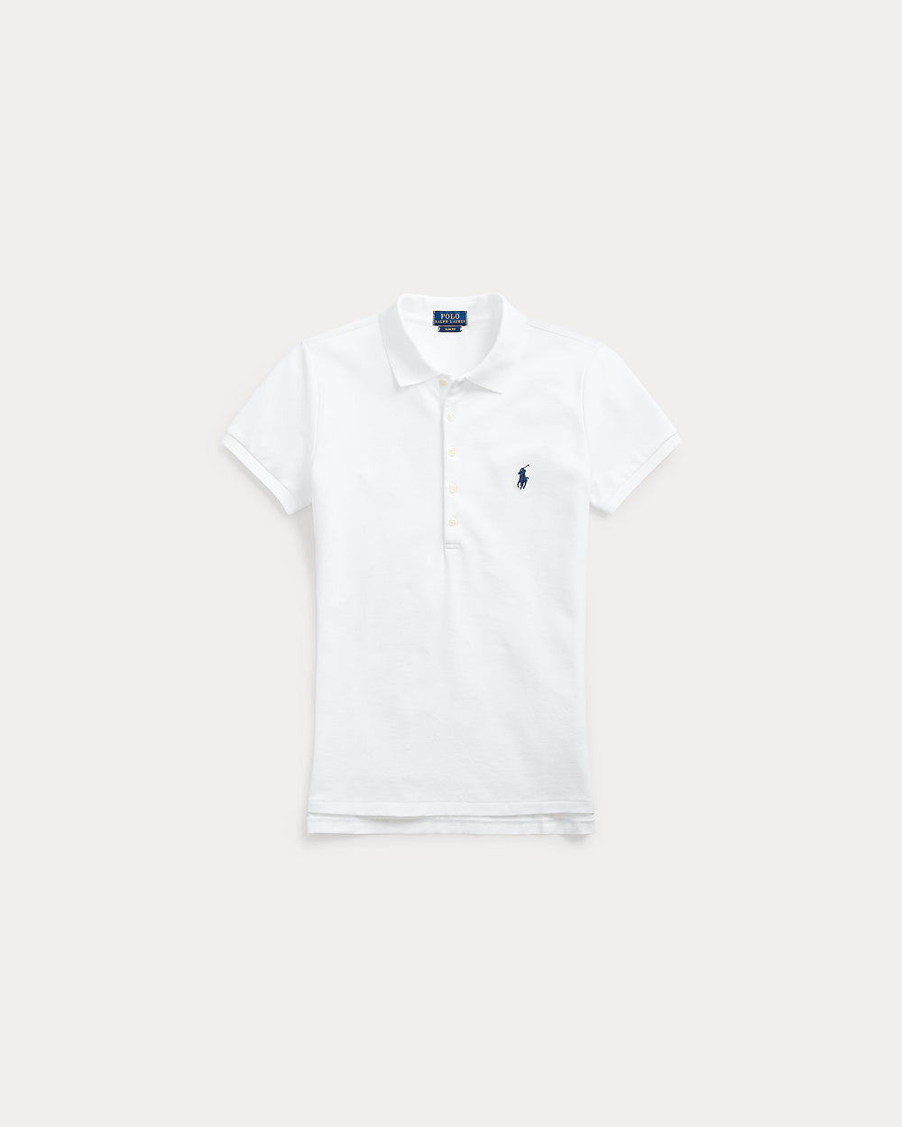 Slim Fit Stretch Polo Shirt White
