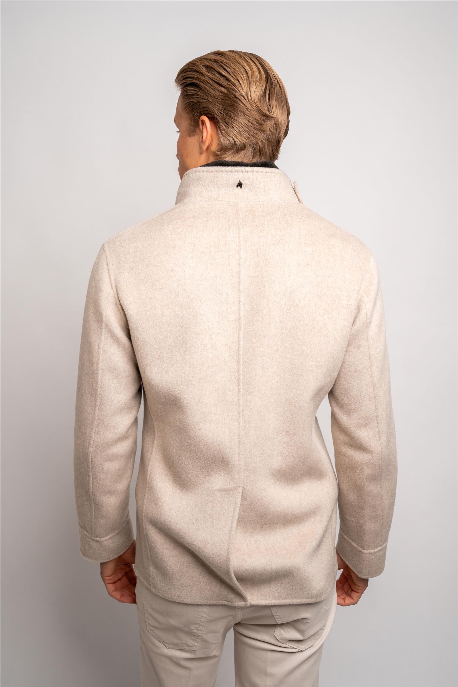 Man Coat Cashmere - Beige
