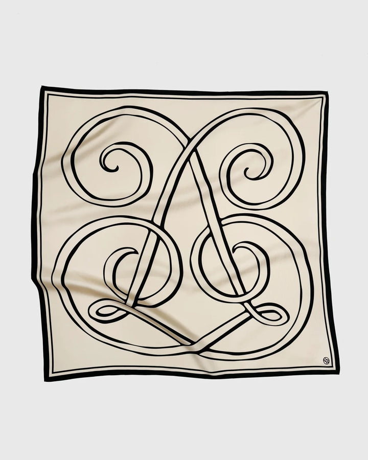 MONOGRAM SCARF