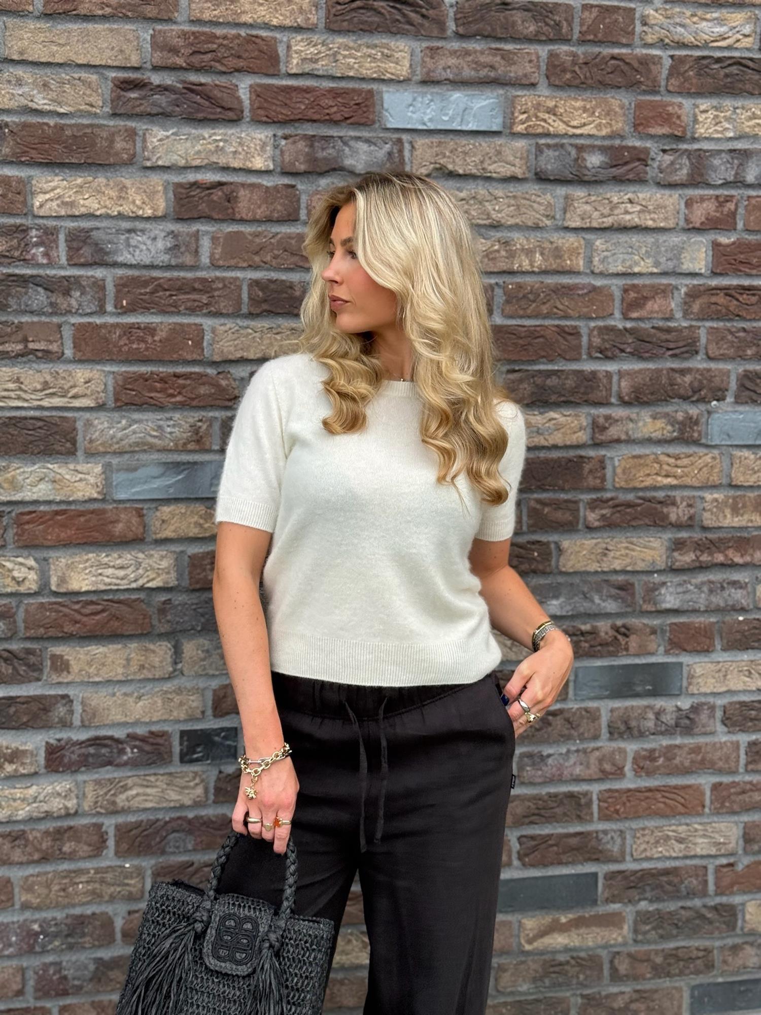 Emely Brushed Tee White