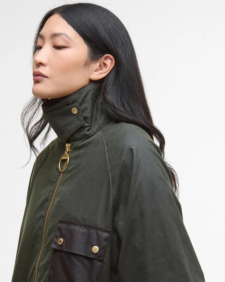 Luella Wax Jacket Olive