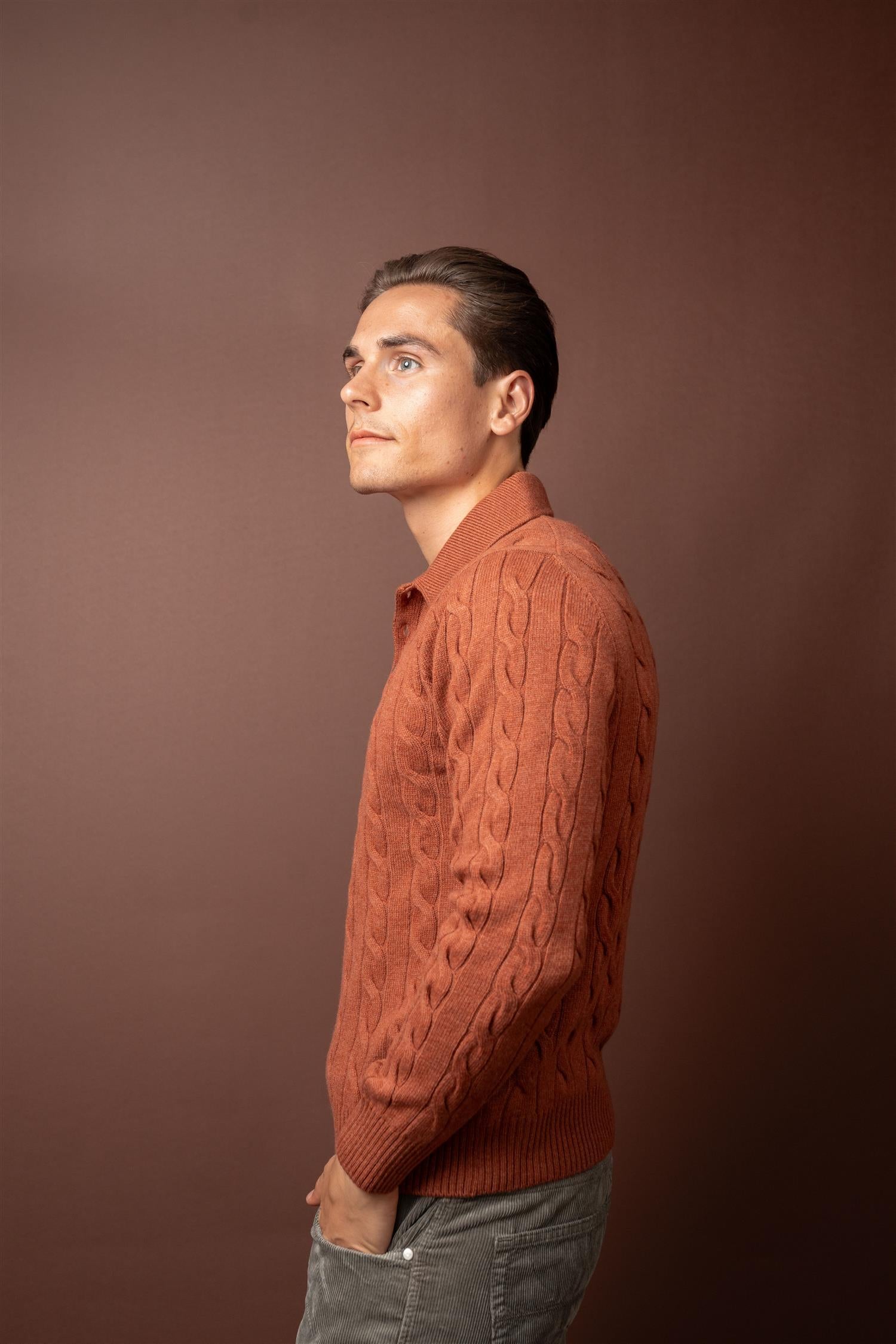 Cable Tennis Polo - Orange